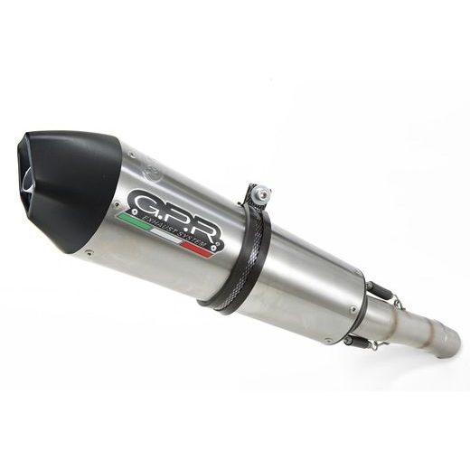 SLIP-ON EXHAUST GPR GPE ANN. H.149.GPAN.TO BRUSHED TITANIUM INCLUDING REMOVABLE DB KILLER AND LINK PIPE