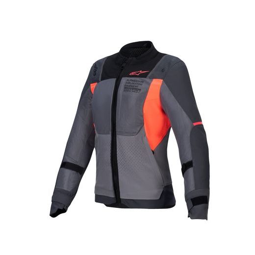 ALPINESTARS STELLA ST-2 AIR – DÁMSKA BUNDA NA MOTORKU (SIVÁ/TMAVO SIVÁ/KORÁLOVÁ FLUO) 2025