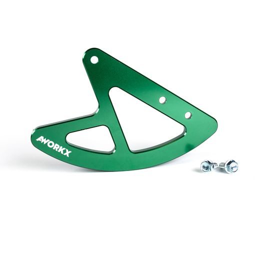 AWORKX CHRÁNIČ BRZDOVÉHO KOTÚČA, ZELENÝ – KAWASAKI KX 125 / 250 '03–'07, KX-F 250 '01–'26, KX-F 450 '06–'26 (AW-20168)