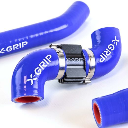 SILIKÓNOVÉ HADICE CHLADIČA X-GRIP – MODRÁ – GASGAS EC 250 (2024 - 2025) A ĎALŠIE MODELY