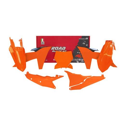SADA PLASTOV 6 DIELOV KTM, RTECH (ORANŽOVÁ, ČIERNA)