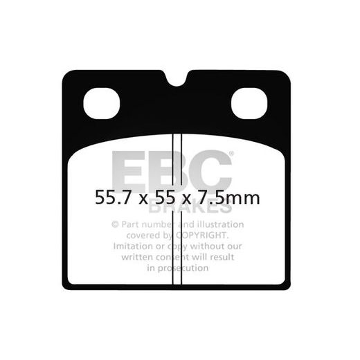 BRZDOVÉ OBLOŽENIE EBC FA019