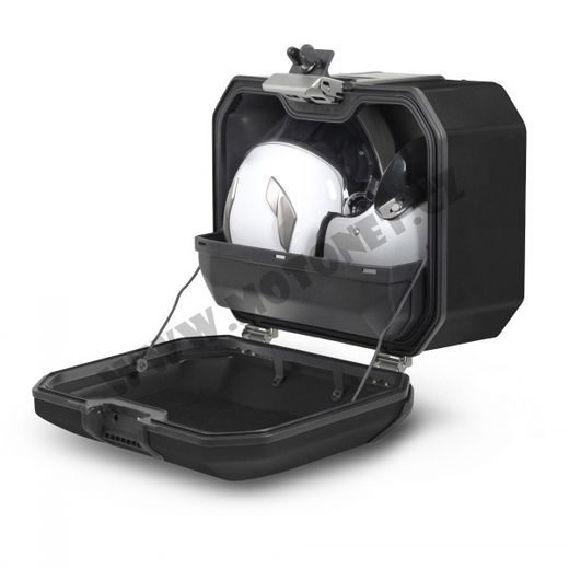 KOMPLETNÁ SADA BOČNÝCH ČIERNYCH HLINÍKOVÝCH KUFROV SHAD TERRA BLACK, 47/47 LITROV BOČNÉ KUFRE, VRÁTANE MONTÁŽNEJ SADY SHAD BMW F 900 XR