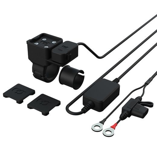 DRŽIAK USB TYP C CLIQR, SADA PRE UPEVNENIE NA RIADIDLÁ, OXFORD