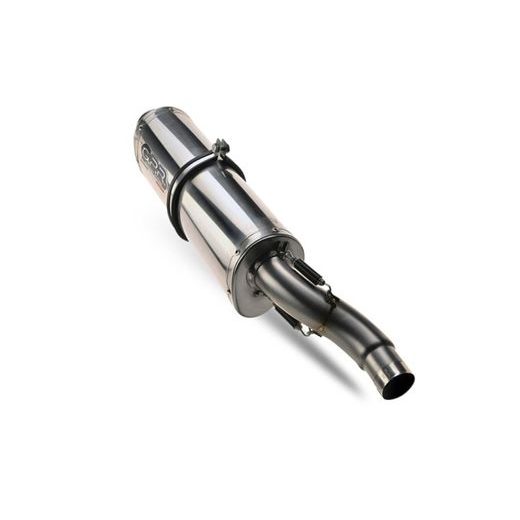 DVOJITÁ KONCOVKA VÝFUKU SLIP - ON GPR TRIOVAL K.148.CAT.TRI LEŠTENÁ NEREZOVÁ OCEĽ INCLUDING REMOVABLE DB KILLERS, LINK PIPES AND CATALYSTS