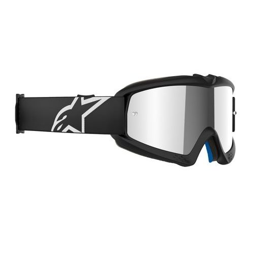 ALPINESTARS VISION YOUTH CORP – DETSKÉ MOTOKROSOVÉ OKULIARE NA MX A ENDURO (ČIERNA, ZRKADLOVÉ STRIEBORNÉ PLEXI) 2025