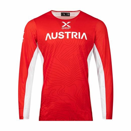 MOTOKROSOVÝ DRES X-GRIP TUNGSTEN – ČERVENÁ