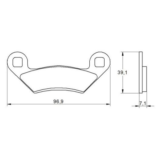 BRZDOVÉ OBLOŽENIE ACCOSSATO AGPA190 ST