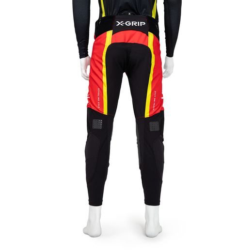 MOTOKROSOVÉ NOHAVICE X-GRIP TITANIUM – ČERVENÁ, BEZ VRECIEK