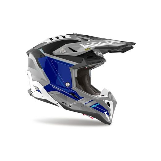 PŘILBA AVIATOR 3 SABER, AIROH (LESKLÁ MODRÁ) 2024