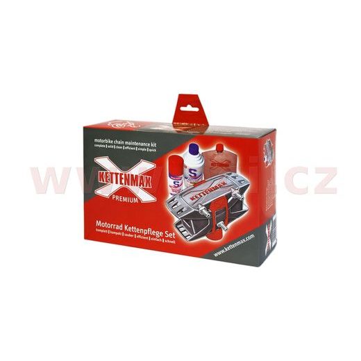 KETTENMAX PREMIUM - PRAČKA NA MOTOCYKLOVÉ ŘETĚZY (KOMPLETNÍ SADA VČ. ČISTIČE A KONZERVANTU ŘETĚZŮ)