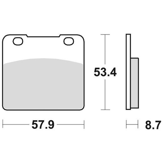 BRZDOVÉ DOŠTIČKY, BRAKING (SEMI-METALICKÁ ZMES SM1) 2 KS V BALENÍ
