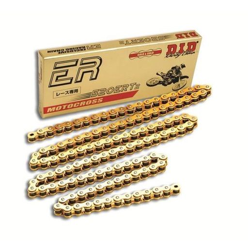 MOTOKROSOVÁ REŤAZ - MADE IN JAPAN D.I.D CHAIN 520ERT3 114 L ZLATÁ/ZLATÁ