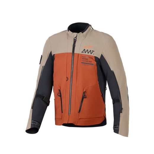 ALPINESTARS AMT-8 STRETCH DRYSTAR XF – MOTOCYKLOVÁ BUNDA NA CESTNÚ JAZDU (HNEDÁ/ORANŽOVÁ/ČIERNA) 2026