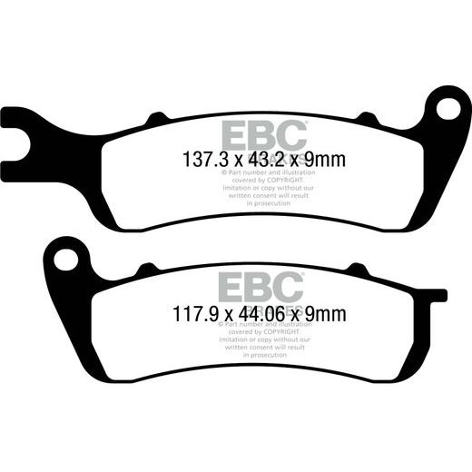BRZDOVÉ OBLOŽENIE EBC SFA727