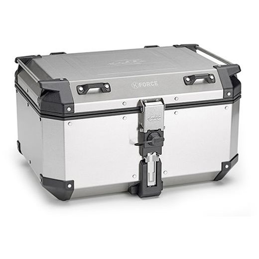 MONOKEY TOPCASE K-FORCE - 58L, KAPPA (STRIEBORNÝ, HLINÍK, 55,5X32,3X45,4)