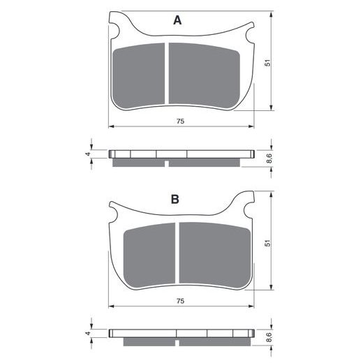 BRZDOVÉ OBLOŽENIE GOLDFREN 276 S3