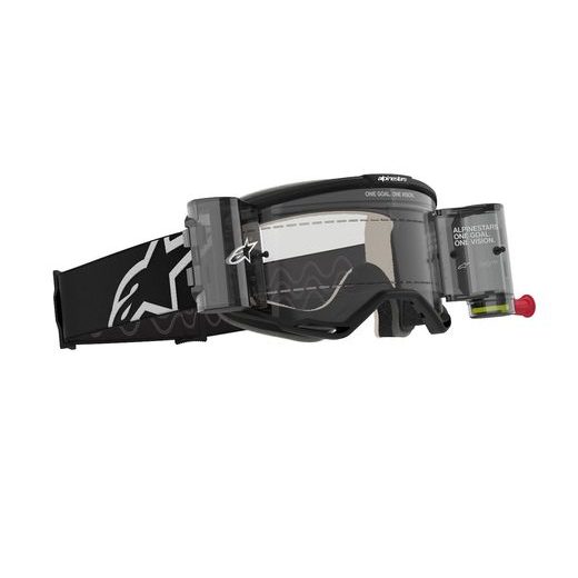 OKULIARE VISION 5 CORP ROLL-OFF WIDE VISION, ALPINESTARS (ČIERNA, ČÍRE PLEXI A ROLL-OFF SYSTÉM) 2025