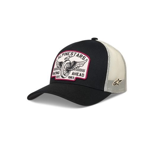 ALPINESTARS HERITAGE PATCH TRUCKER – VOĽNOČASOVÁ ŠILTOVKA (ČIERNA/KRÉMOVÁ)