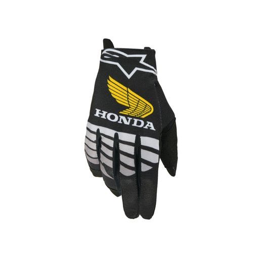 ALPINESTARS RADAR HONDA KOLEKCIA – MOTOKROSOVÉ RUKAVICE NA MX A ENDURO (ČIERNA/SIVÁ/ŽLTÁ) 2026