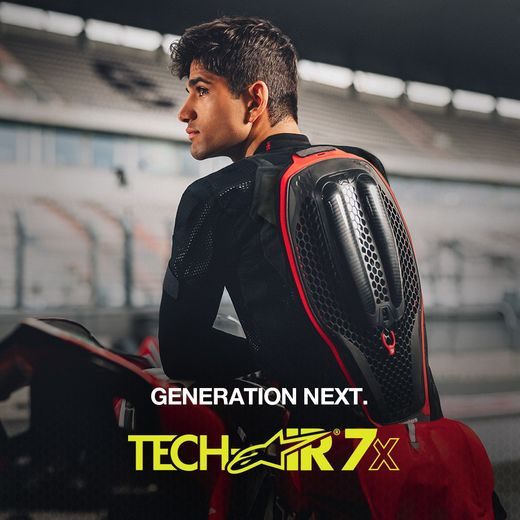 ALPINESTARS AIRBAGOVÁ VESTA TECH-AIR®7X SYSTÉM – AIRBAGOVÝ SYSTÉM NA MOTORKU (ČIERNA/ČERVENÁ) 2025