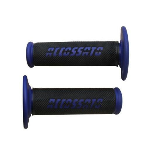 OFFROAD GRIPS ACCOSSATO GR008 IN BLACK COLOR WITH COLORED LOGO