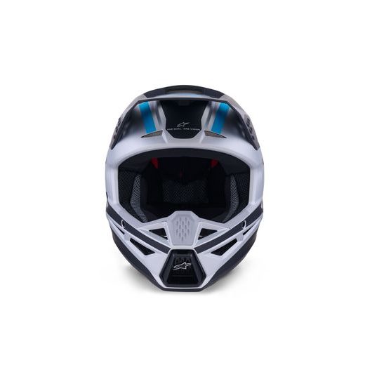 PRILBA S-M3 HEAT, ALPINESTARS (STŘÍBRNÁ/MODRÁ/ČERNÁ MATNÁ) 2026