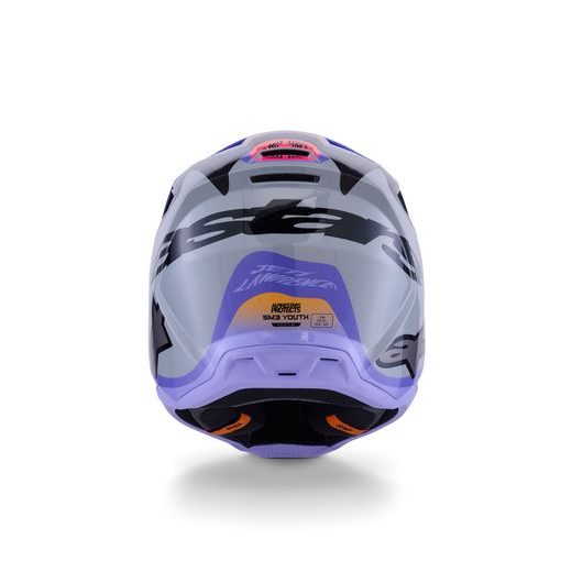 PRILBA S-M3 EDÍCIA JETT LAWRENCE, ALPINESTARS (ŠEDÁ/FIALOVÁ/ČERNÁ) 2026