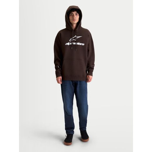 ALPINESTARS PRELUDE OVERSIZED HOODIE – VOĽNOČASOVÁ MOTO MIKINA (HNEDÁ)