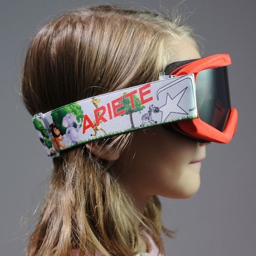 OKULIARE ARIETE SNOWY - KIDS 14930-RAV RED, ORANGE LENS OWLS STRAP