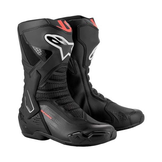 TOPÁNKY SMX-6 3, ALPINESTARS (ČERNÁ/ČERVENÁ FLUO) 2025