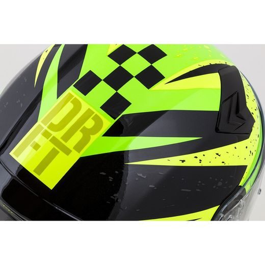 PRILBA INTEGRAL 3.0 DRFT, CASSIDA (ŽLTÁ PERLEŤ/ZELENÁ) PLEXI S PRÍPRAVOU PRE PINLOCK