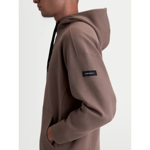 ALPINESTARS CAMINO TEXTURED OVERSIZED HOODIE – VOĽNOČASOVÁ MOTO MIKINA (SVETLO HNEDÁ)