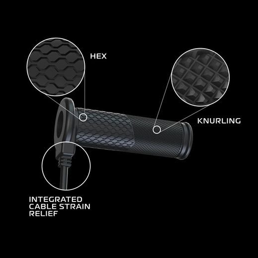 VYHRIEVANÉ GRIPY HOTGRIPS PRE 2.0 TOURING, OXFORD (INTEGROVANÉ OVLÁDANIE)
