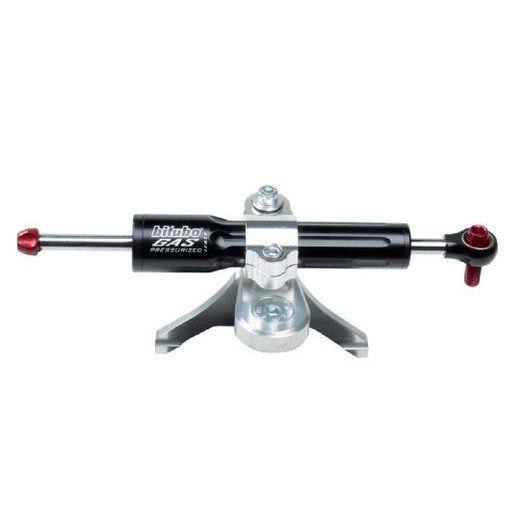 STEERING DAMPER KIT BITUBO FOR OVER TANK MOUNTING WITH BLACK SHOCK ABSORBER