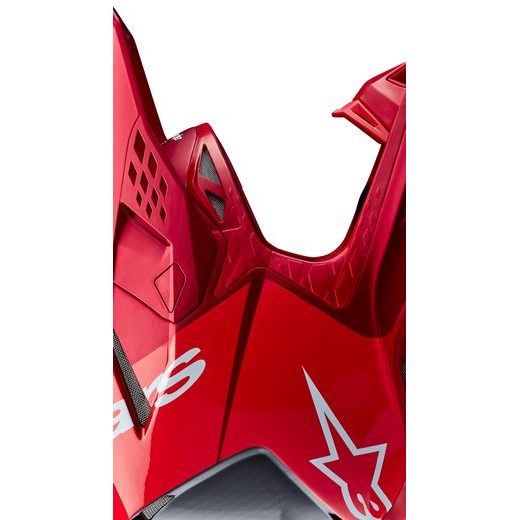 PŘILBA SUPERTECH S-M10 FLOOD, ALPINESTARS (ČERVENÁ FLUO/ČERVENÁ) 2024
