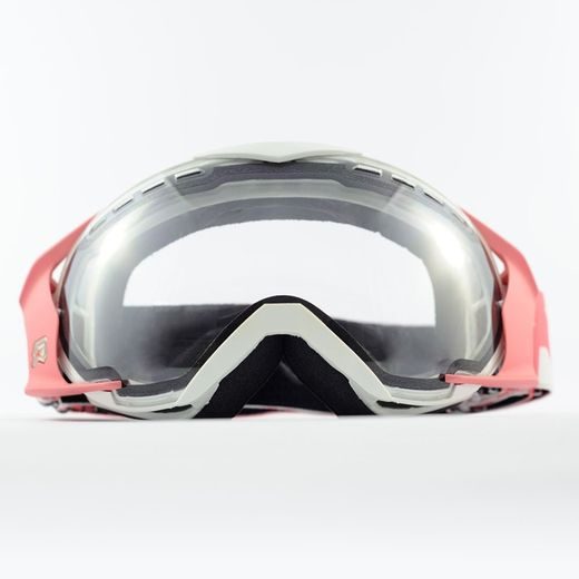 OKULIARE ARIETE MANTIS 13940-BCTC BIELA PINK CLAWS, CLEAR LENS