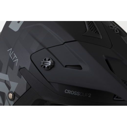 PRILBA CROSS CUP 2 ALTA, CASSIDA (ČIERNA MATNÁ/TMAVĚ ŠEDÁ) 2024