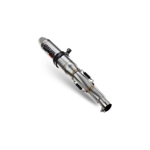 KONCOVKA VÝFUKU SLIP-ON GPR DEEPTONE INOX H.254.1.DE BRUSHED STAINLESS STEEL INCLUDING REMOVABLE DB KILLER AND LINK PIPE