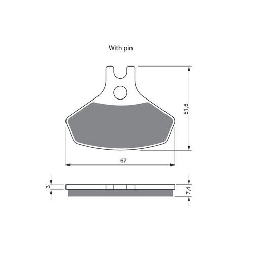 BRZDOVÉ OBLOŽENIE GOLDFREN 291 S3