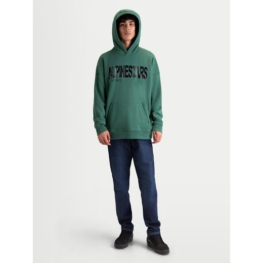 ALPINESTARS SHAW OVERSIZED HOODIE – VOĽNOČASOVÁ MOTO MIKINA (ZELENÁ)