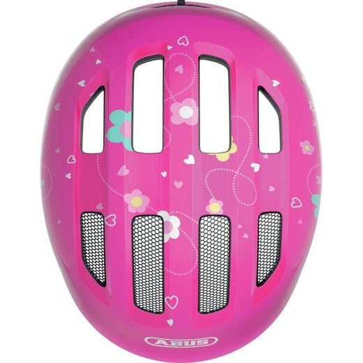 CYKLO PRILBA SMILEY 3.0 PINK BUTTERFLY, ABUS, DETSKÁ (RUŽOVÁ)
