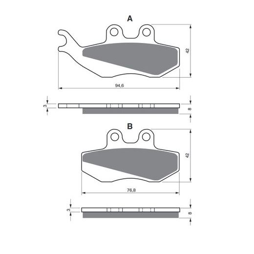 BRZDOVÉ OBLOŽENIE GOLDFREN 122 K5