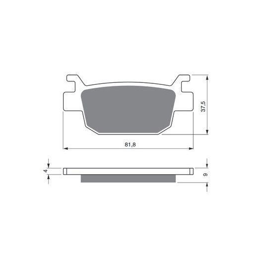 BRZDOVÉ OBLOŽENIE GOLDFREN 287 AD