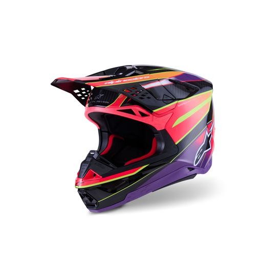 PRILBA SUPERTECH S-M10 ERA, ALPINESTARS (RŮŽOVÁ/FIALOVÁ/ŽLUTÁ FLUO) 2026