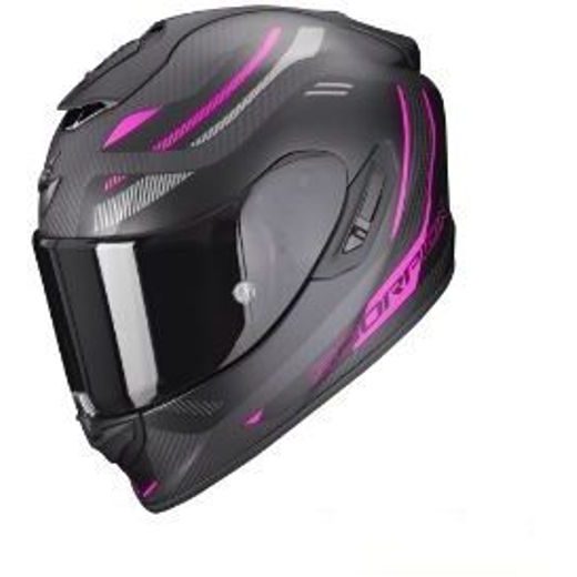 SCORPION PRILBA NA MOTOCYKEL EXO-1400 EVO CARBON AIR KYDRA, ČIERNA/RUŽOVÁ