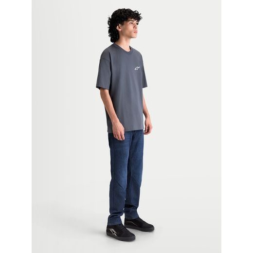 ALPINESTARS MANDATE OVERSIZED CSF – VOĽNOČASOVÉ MOTO TRIČKO (TMAVO SIVÁ)