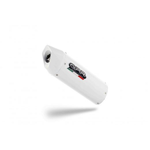 SLIP-ON EXHAUST GPR ALBUS CERAMIC CAN.6.1.CAT.ALB WHITE GLOSSY
