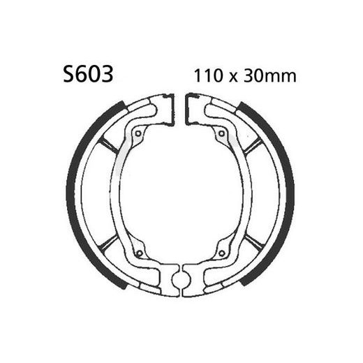 BRZDOVÉ ČEĽUSTE -SADA EBC S603 VRÁTANE PRUŽÍN