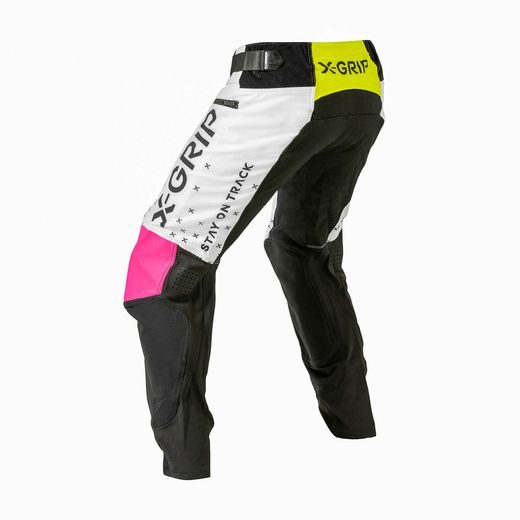 MOTOKROSOVÉ NOHAVICE X-GRIP TUNGSTEN – RUŽOVÁ, S VRECKAMI